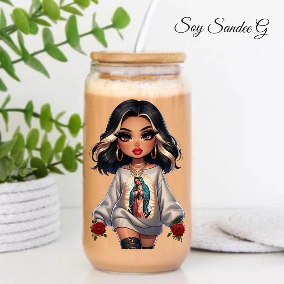 Sexy Religious Latina #1 - UVDTF Decal for cups/hard surfaces sticker