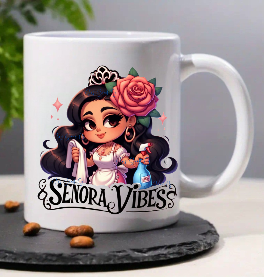 Señora Vibes - UVDTF Wrap for cups/hard surfaces sticker