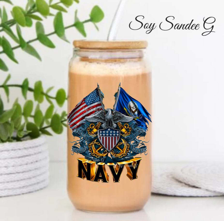 Navy - UVDTF Decal for cups/hard surfaces sticker