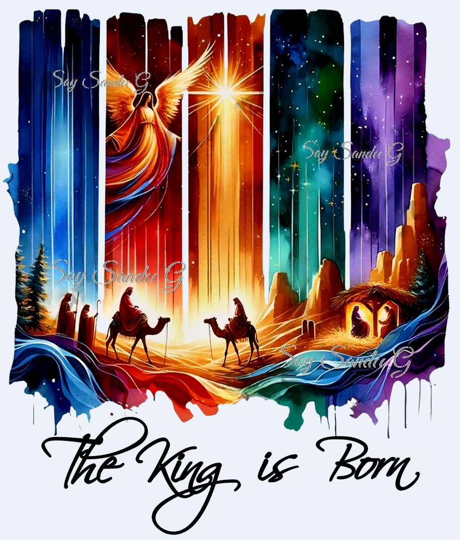 The King is Born - UVDTF Decal for cups/hard surfaces sticker