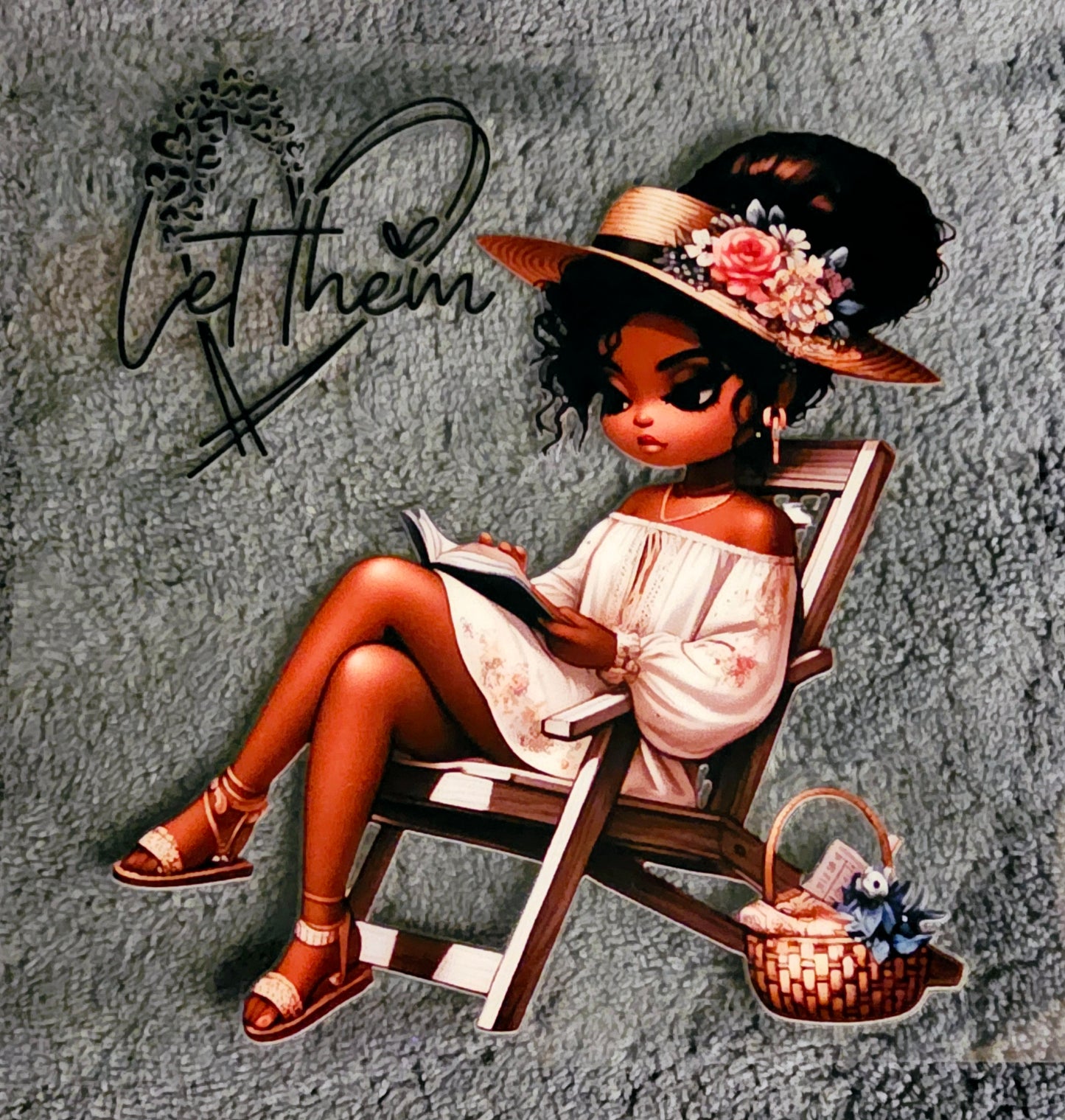 Shhh... No me hables hasta que mi taza esté vacía Calcomanía UVDTF