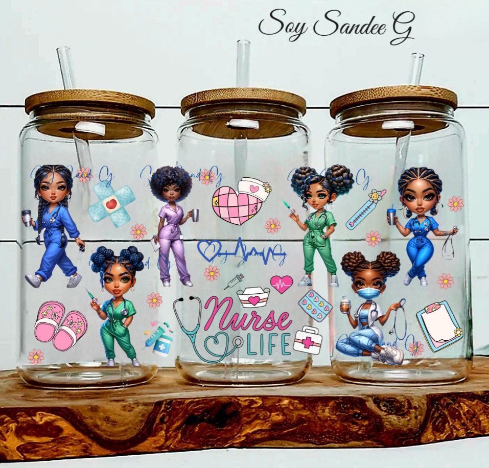 Pretty Nurse Life - UVDTF Wrap for cups/hard surfaces sticker