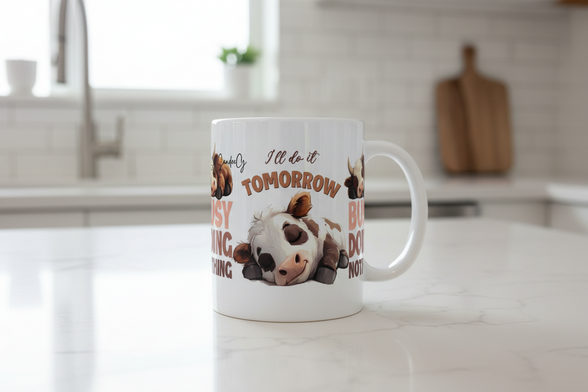 Busy Doing Nothing - UVDTF Wrap for cups/hard surfaces sticker