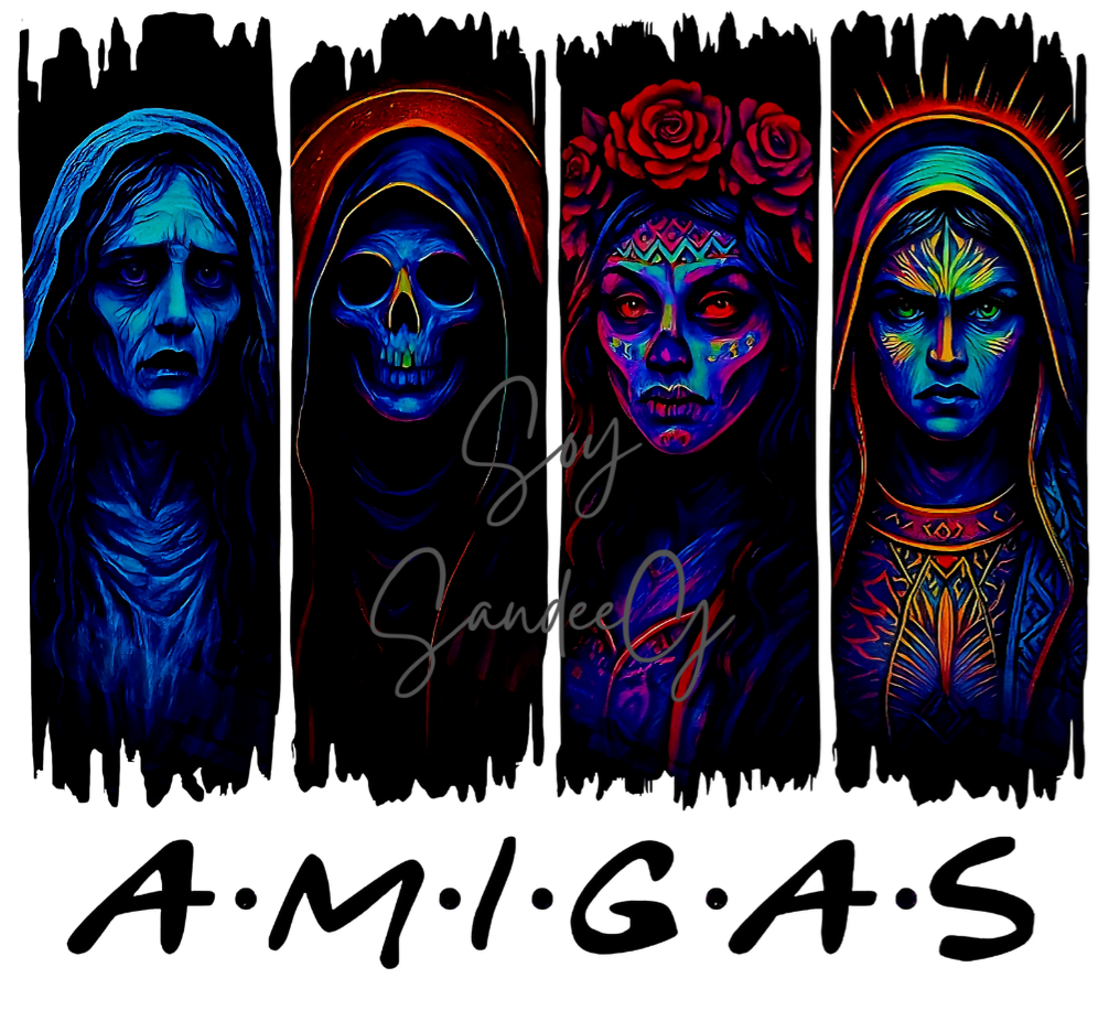 Hellbound Amigas - UVDTF Decal for cups/hard surfaces sticker