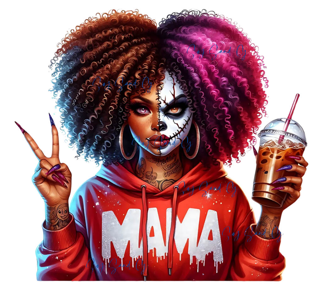 IT Mama Afro - UVDTF Decal for cups/hard surfaces sticker