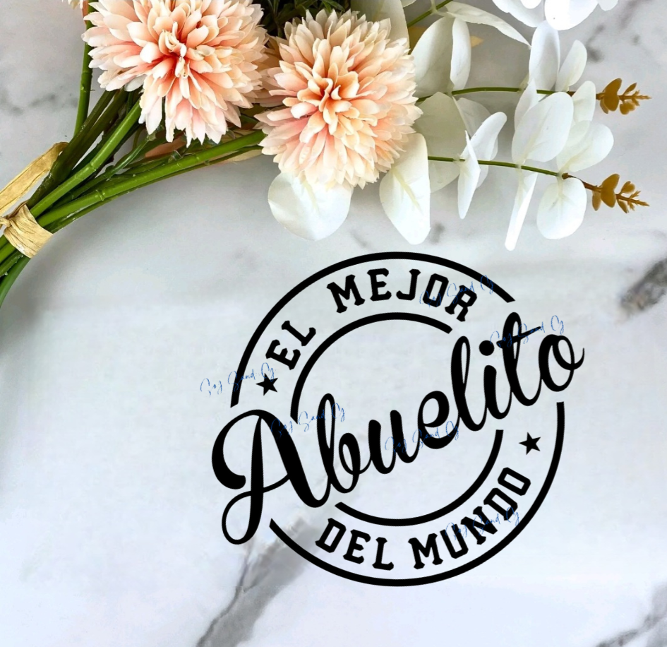 El Mejor Abuelito (The Best Grandad) - UVDTF Decal for cup/hard surfaces sticker