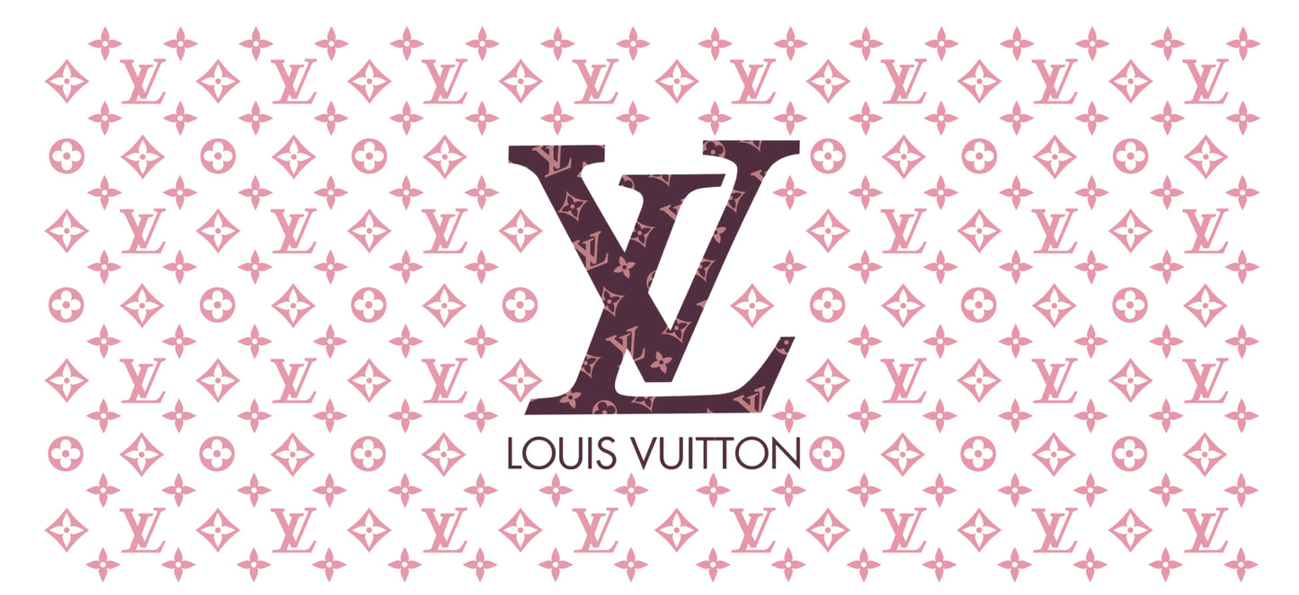 Louis Vuitton Pink - UVDTF Wrap for cups/hard surfaces sticker