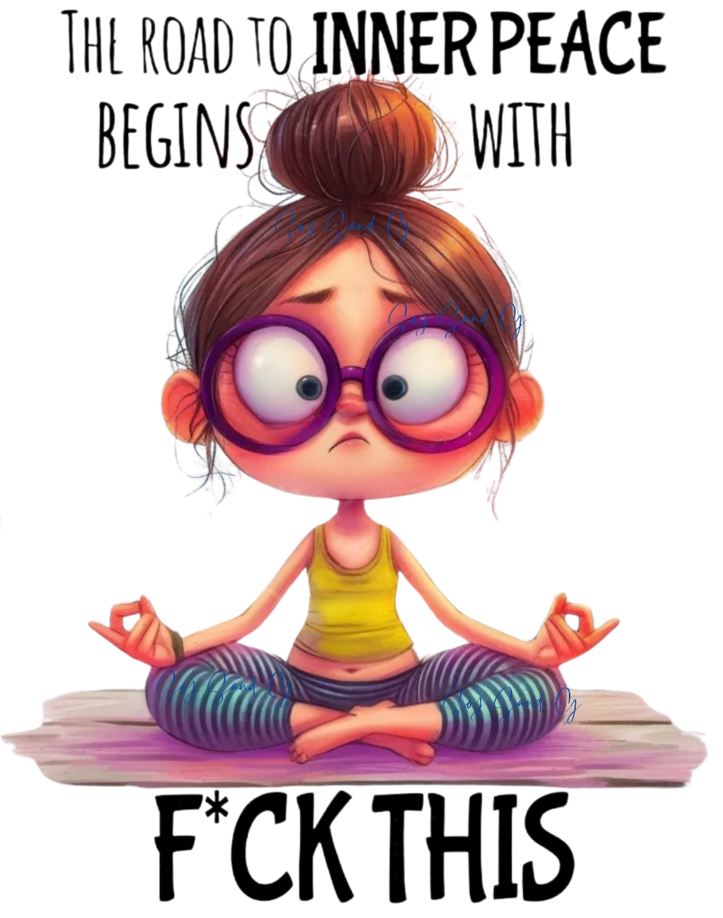 The Road to Inner Peace - UVDTF Decal for cups/hard surfaces sticker