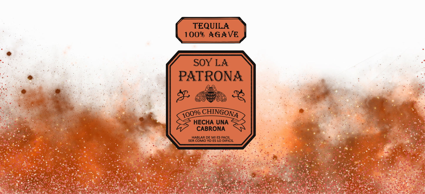 Orange Tequila - UVDTF Wrap for cups/hard surfaces sticker