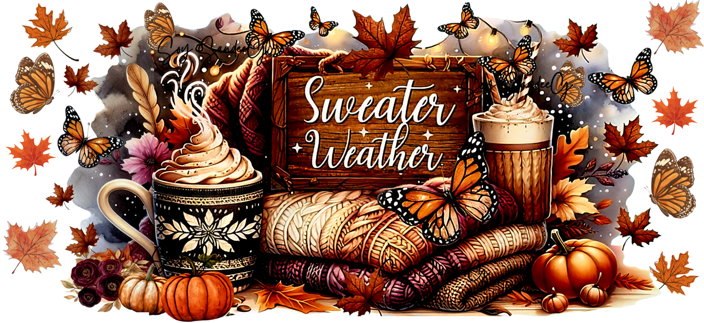 Sweater Weather - UVDTF Wrap for cups/hard surfaces sticker