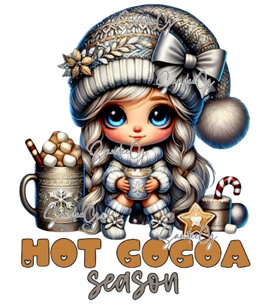 Hot Cocoa Season - UVDTF Decal for cups/hard surfaces sticker