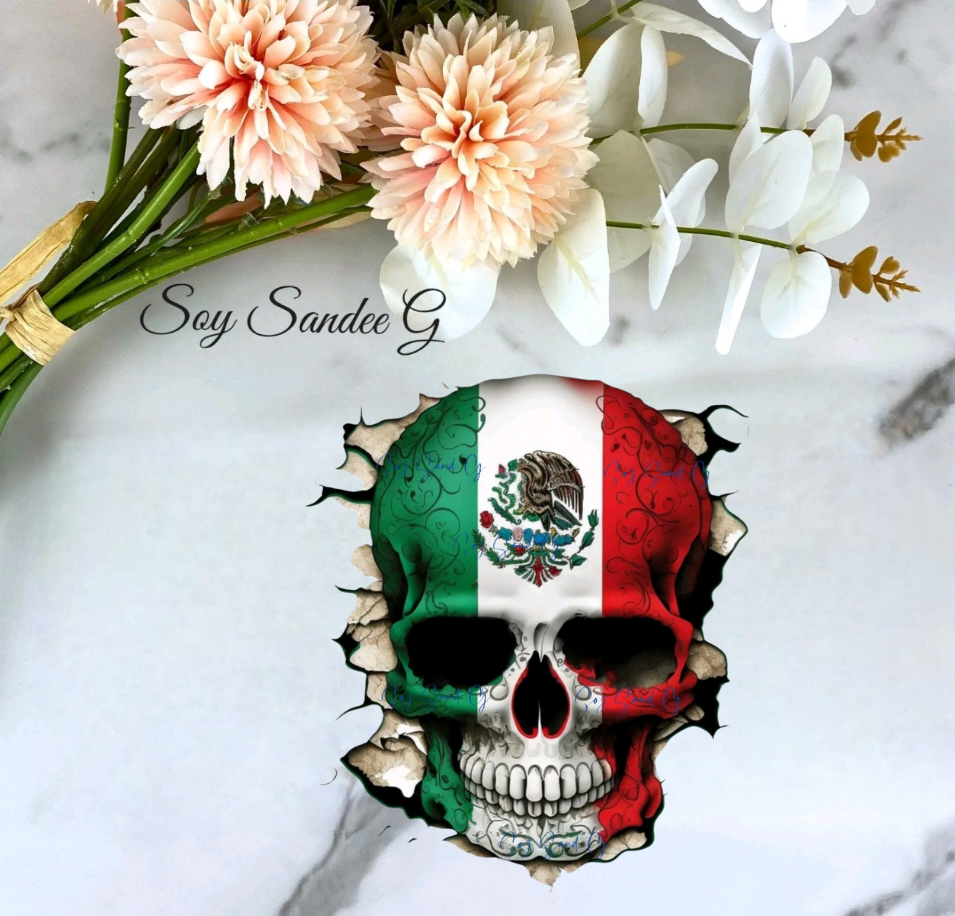 Mexican Skull - UVDTF Decal for cups/hard surfaces sticker
