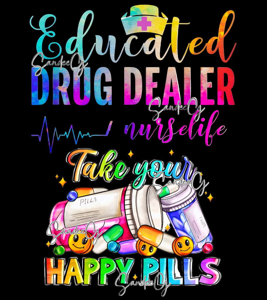 Educated Drug Dealer - UVDTF Decal for cups/hard surfaces sticker