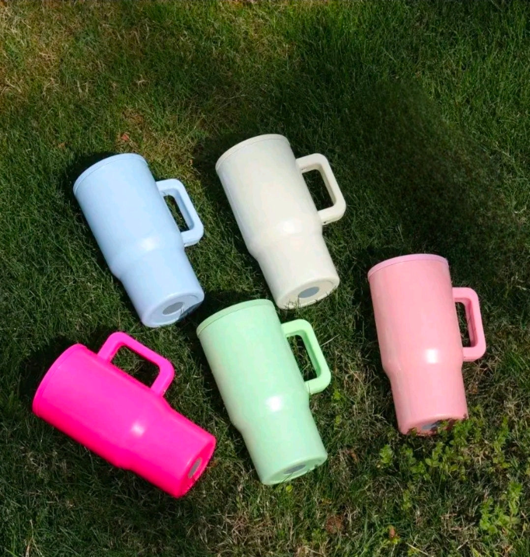 20 oz Stainless Steel Tumbler with Flip Straw