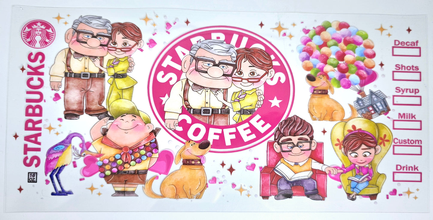 Up Starbucks - UVDTF Wrap for cups/hard surfaces sticker
