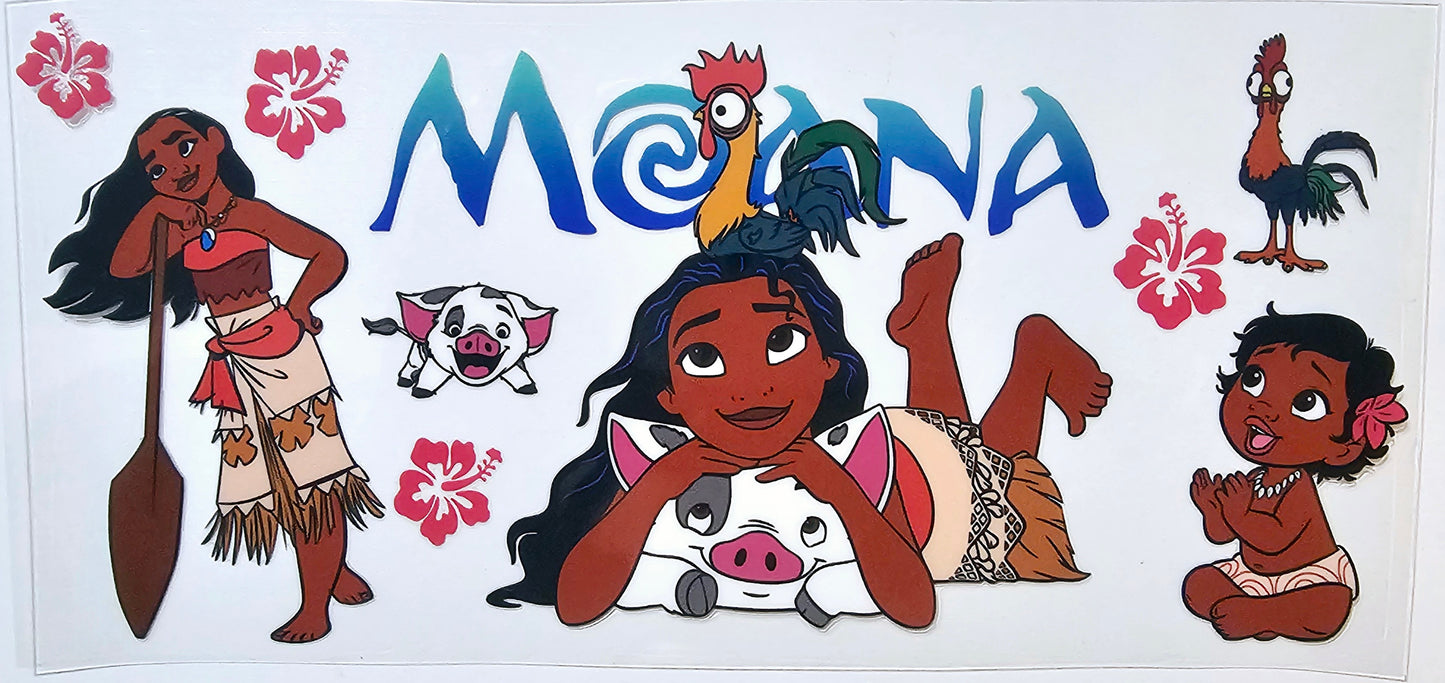 Moana & Friends - UVDTF Wrap for cups/hard surfaces sticker