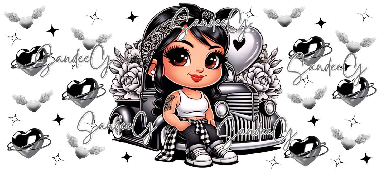 Lowrider Cutie - UVDTF Wrap for cups/hard surfaces sticker