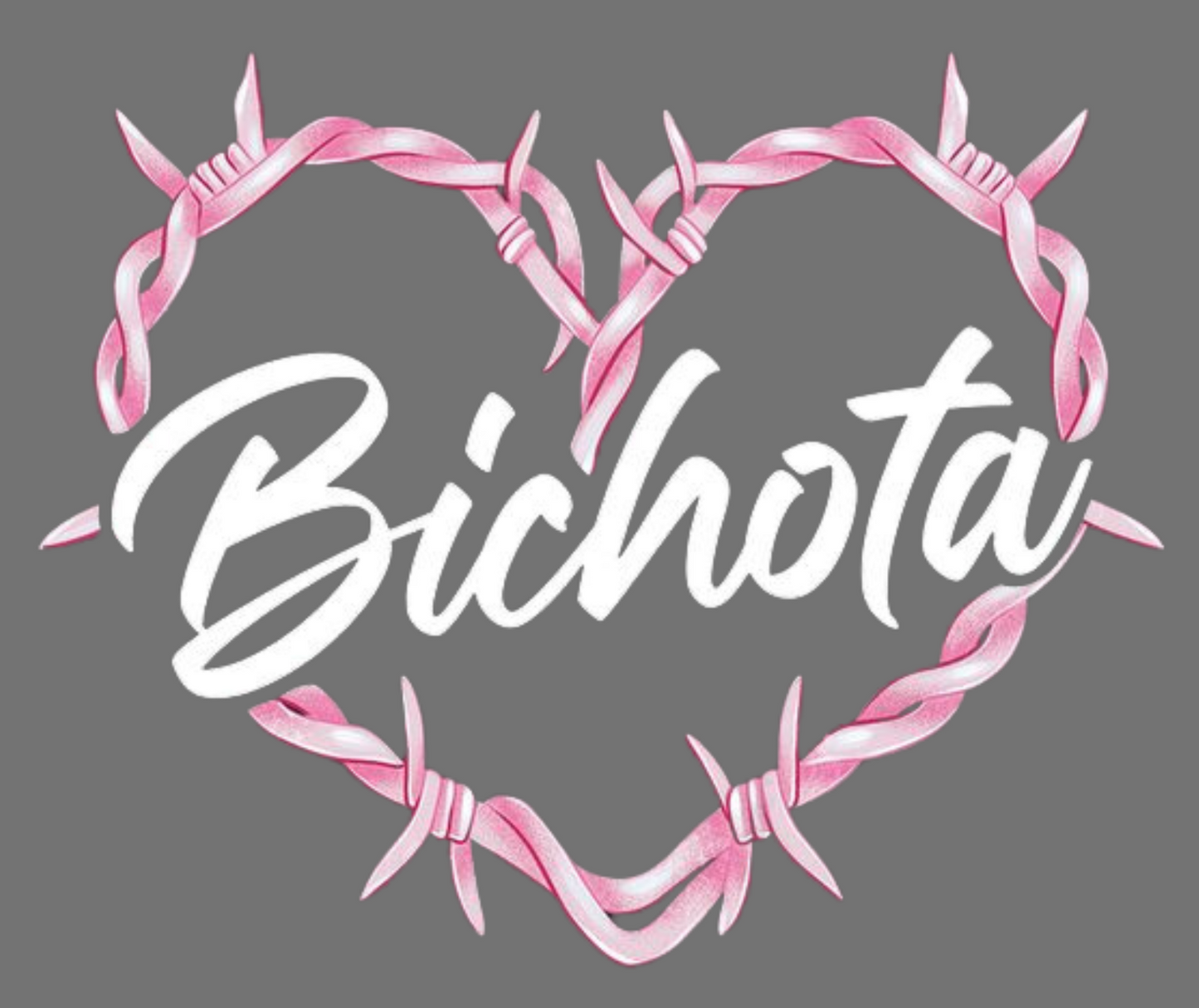 Bichota Shotglass Heart UVDTF Decal - Clear Background sticker