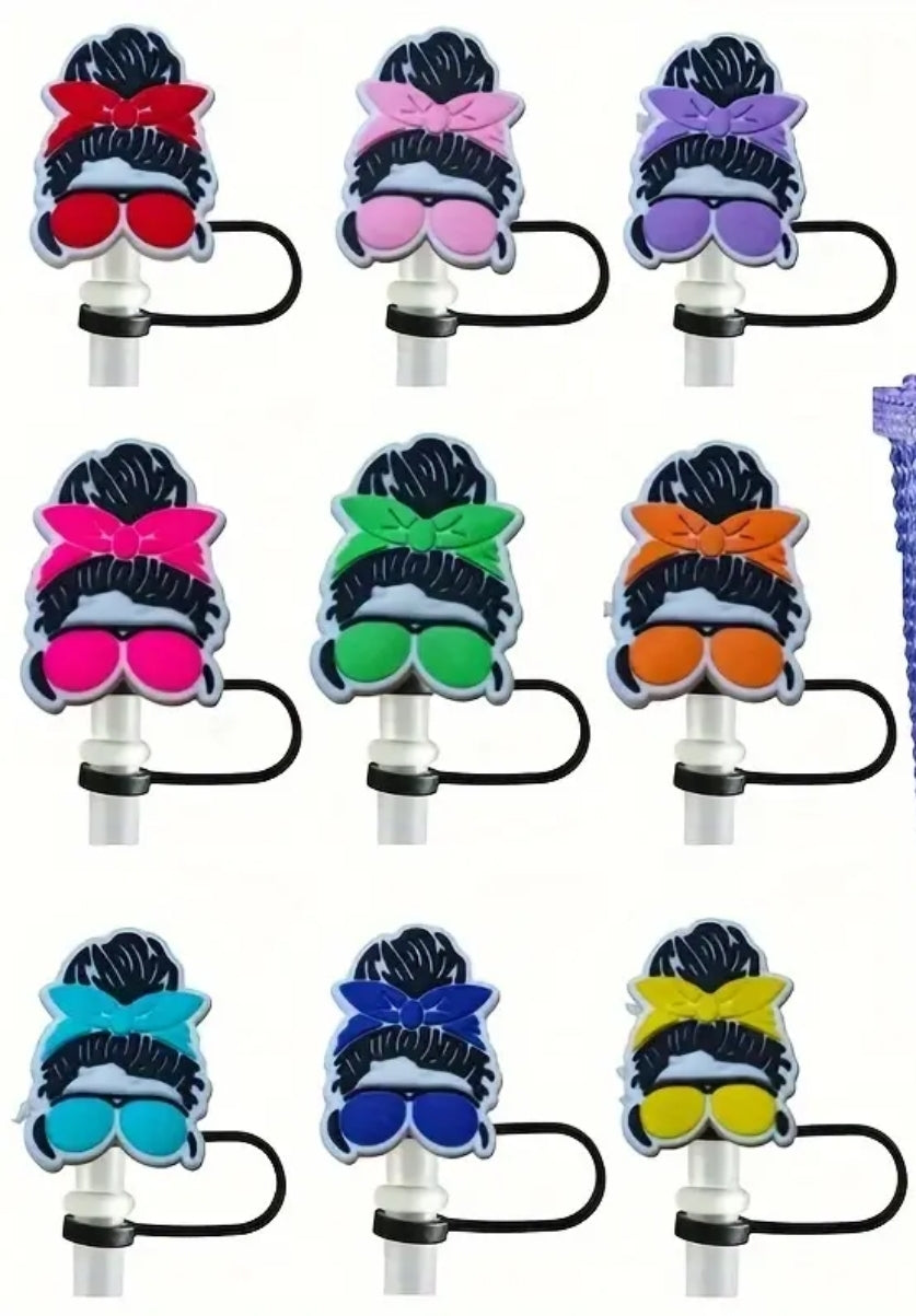 Messy Bun - Straw Topper