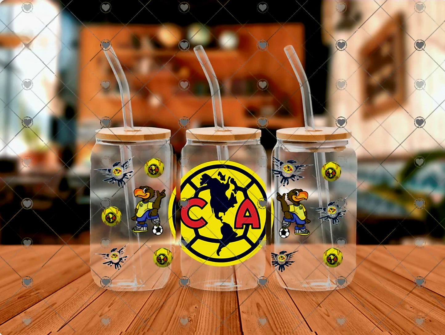 Club América - UVDTF Wrap for cups/hard surfaces sticker