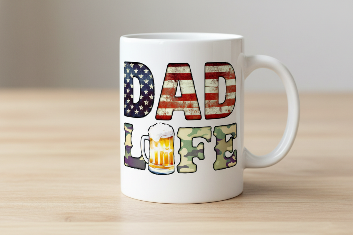 Dad Life - UVDTF decal for cups/hard surfaces sticker