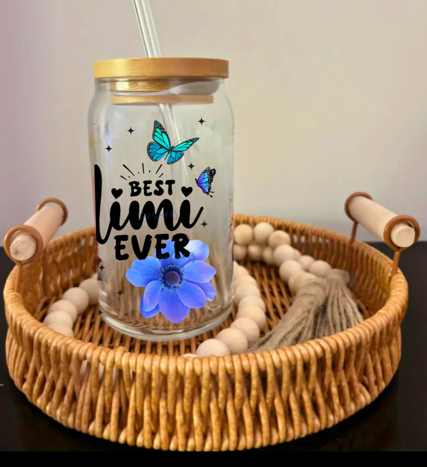 Envoltura UVDTF de búho y flores