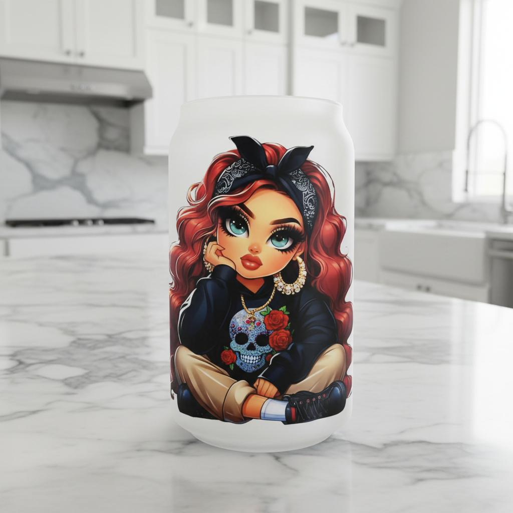 Red Haired Halloween Cutie - UVDTF Decal for cups/hard surfaces sticker