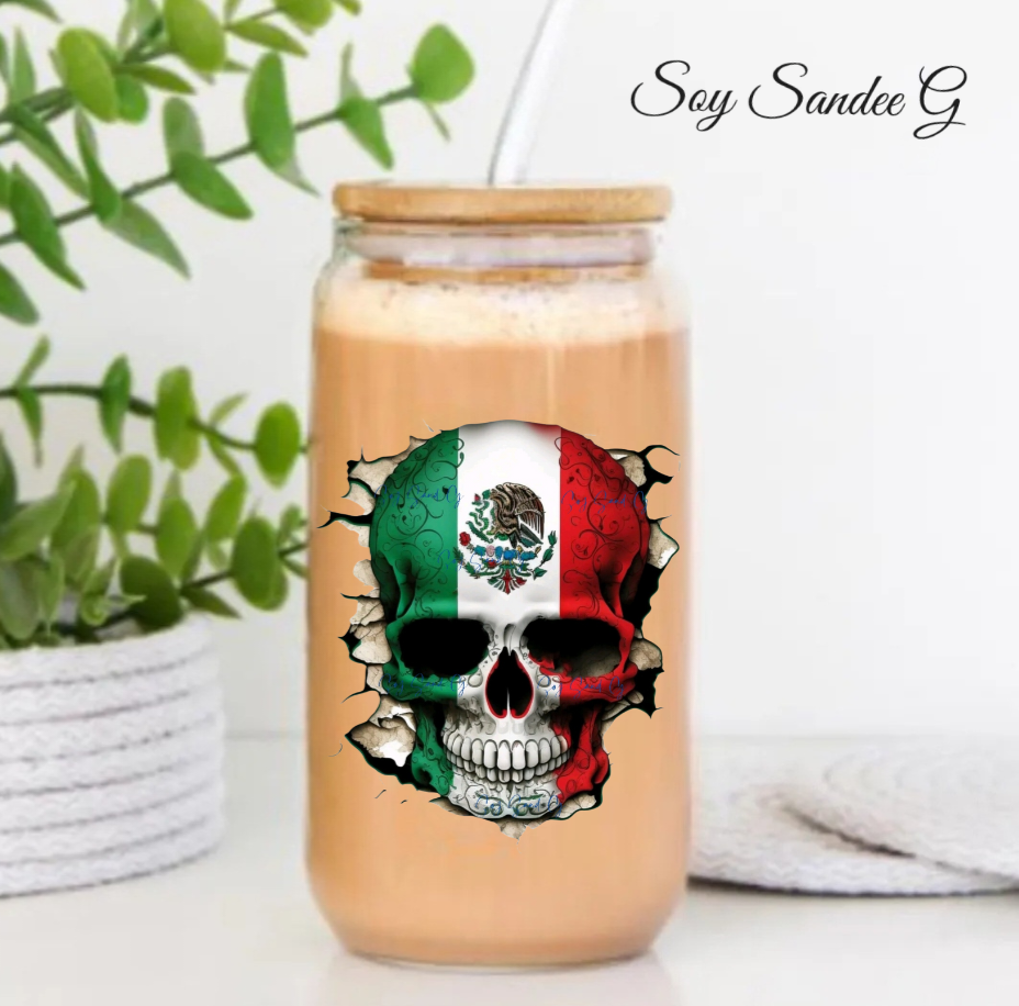 Mexican Skull - UVDTF Decal for cups/hard surfaces sticker