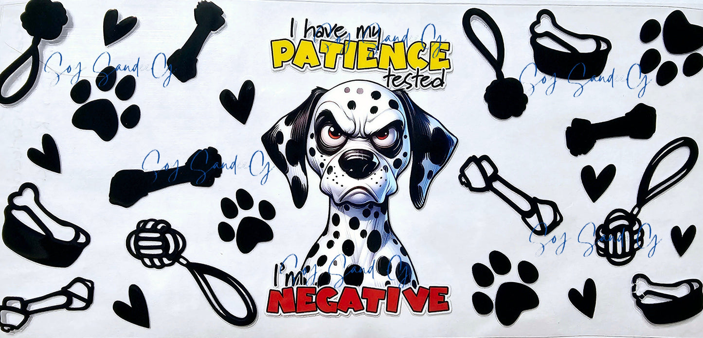 My Patience Tested - UVDTF Wrap for cups/hard surfaces sticker