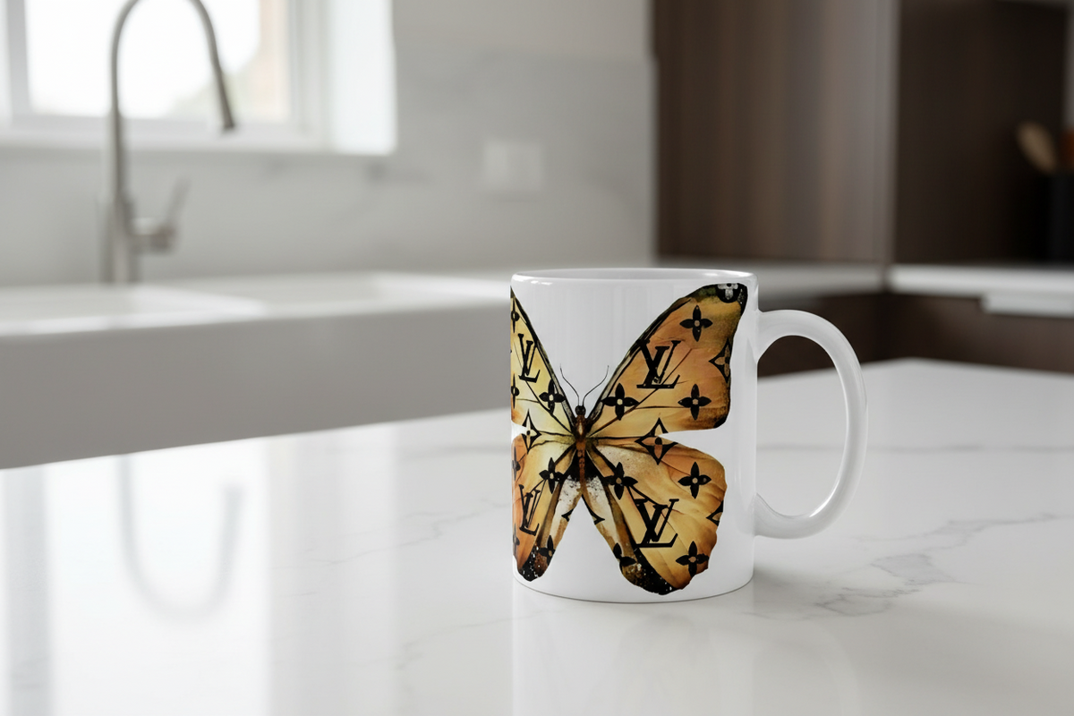 Louis Vuitton Butterfly - UVDTF Decal for cups/hard surfaces sticker