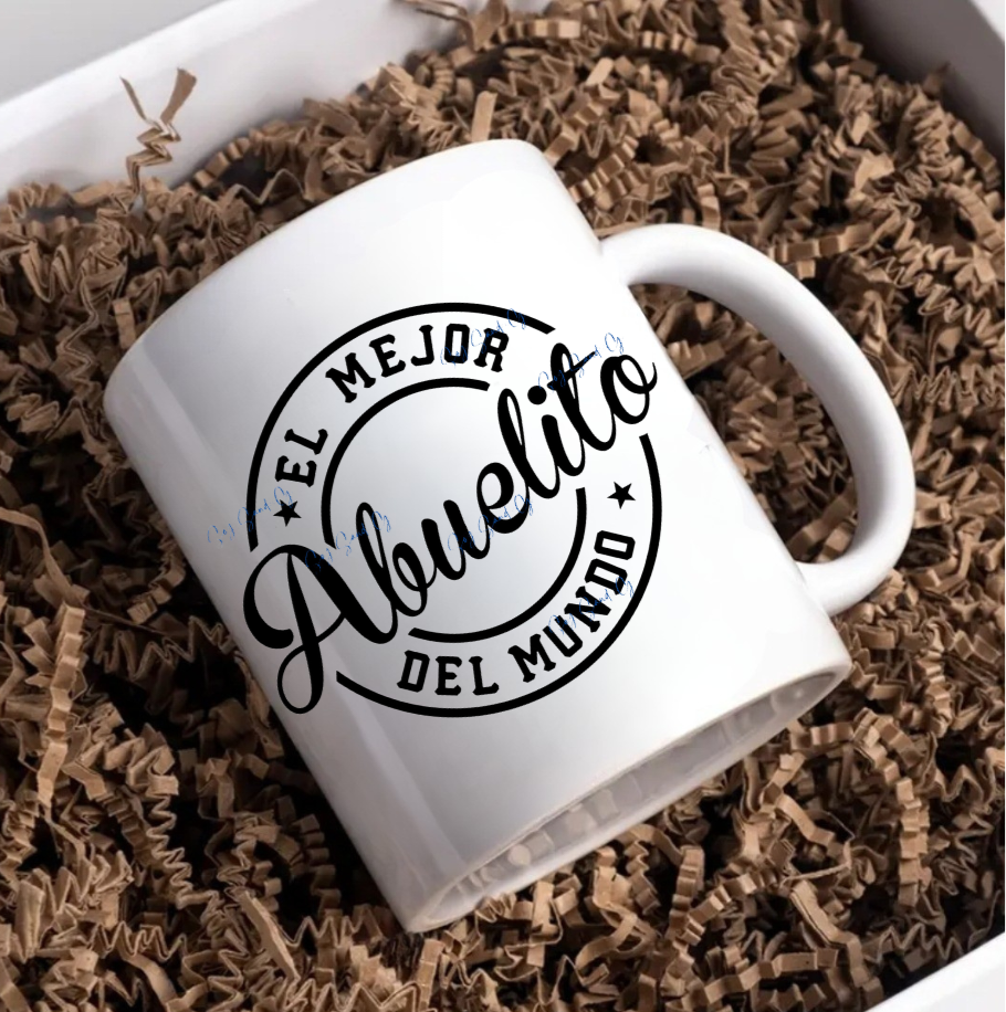 El Mejor Abuelito (The Best Grandad) - UVDTF Decal for cup/hard surfaces sticker
