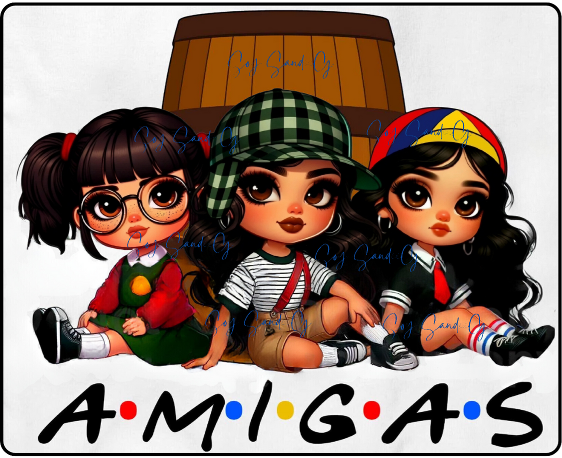 Amigas (Friends) - UVDTF Decal for cups/hard surfaces sticker