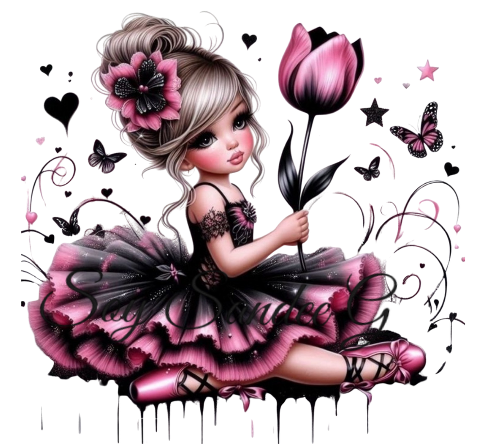 Pink Ballerina - Small UVDTF Decal for cups/hard surfaces sticker