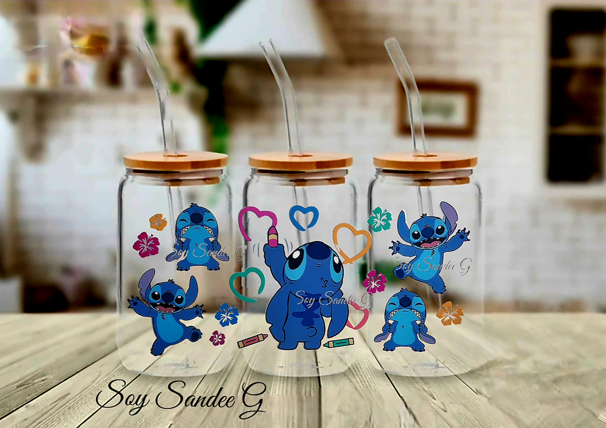 Stitch Crayons - UVDTF wrap for cups/hard surfaces sticker