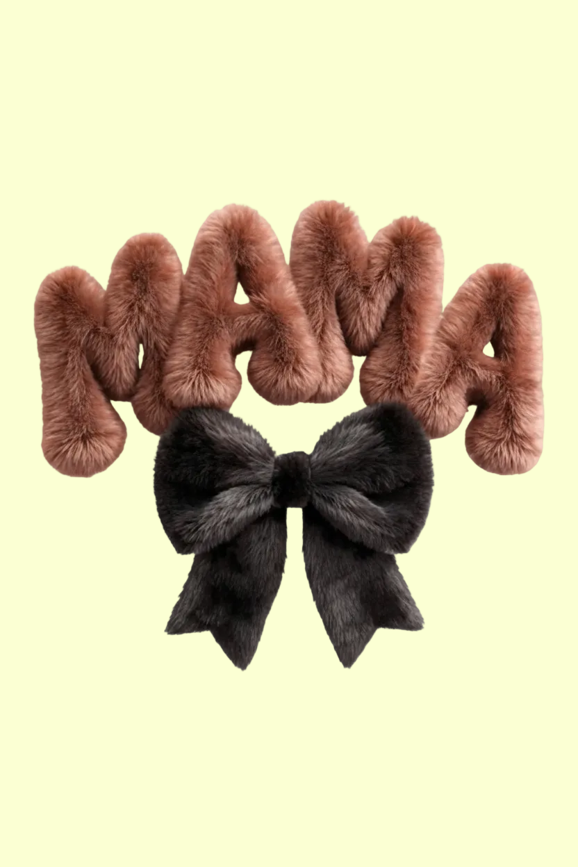 Mama Fluffy Bow - UVDTF Decal for cups/hard surfaces sticker