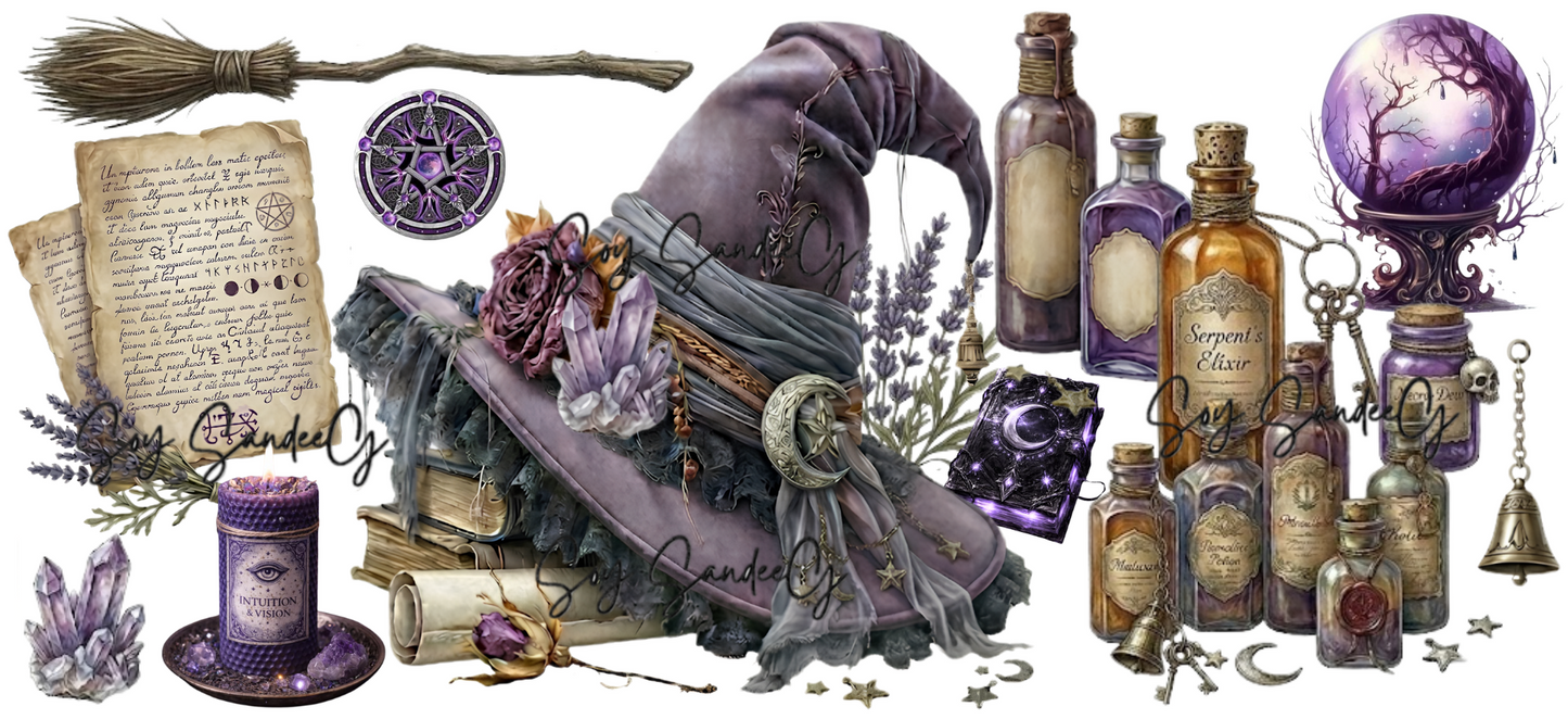 Witch Essentials - UVDTF wrap for cups/hard surfaces sticker