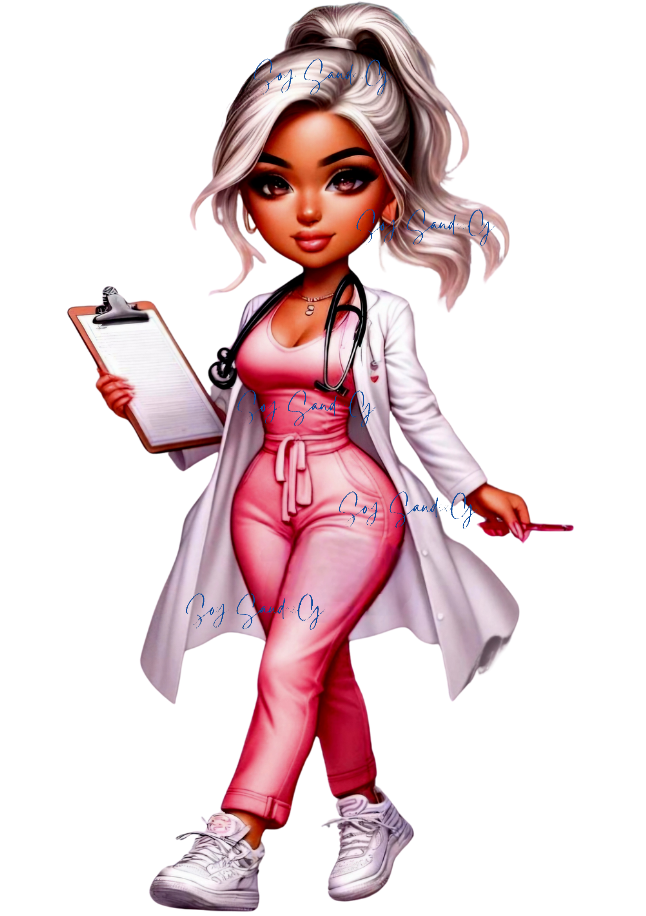 Pretty Nurse #2 - UVDTF Decal for cups/hard surfaces sticker