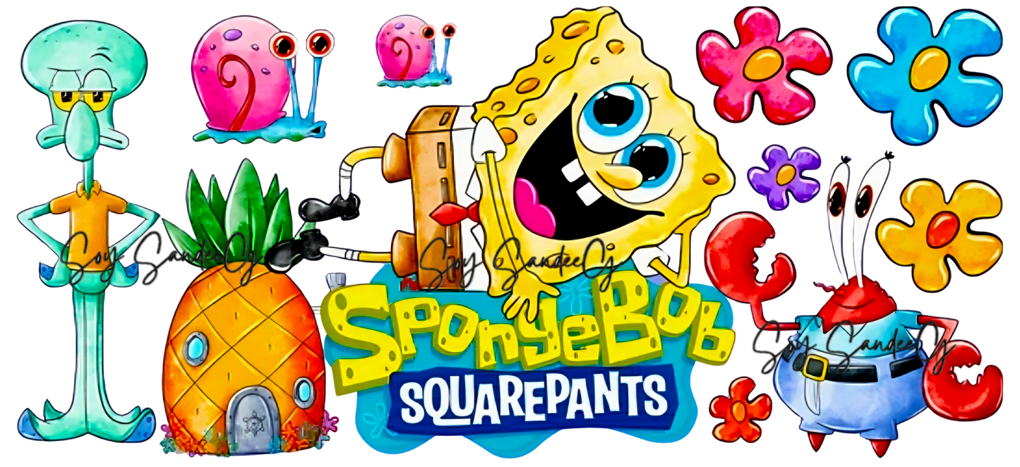 Spongebob & Friends - UVDTF wrap for cups/hard surfaces sticker