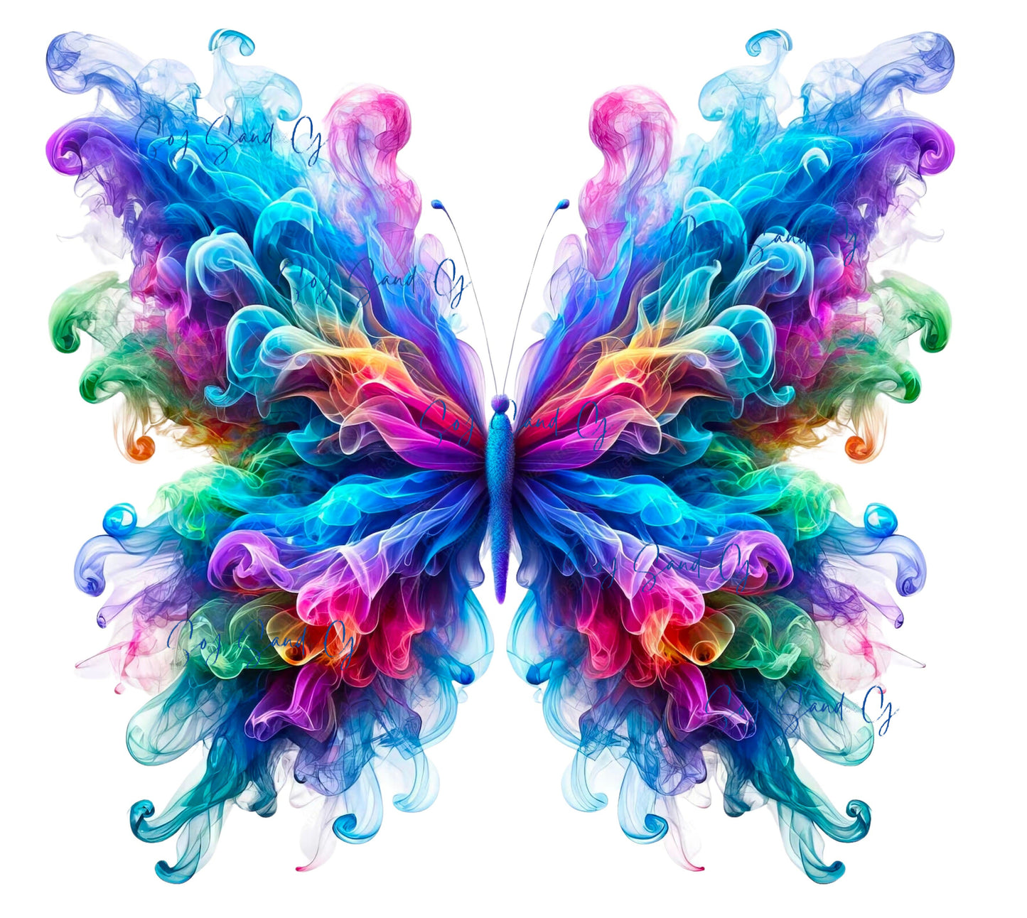 Smoke Butterfly #1 - UVDTF Decal for cups/hard surfaces sticker