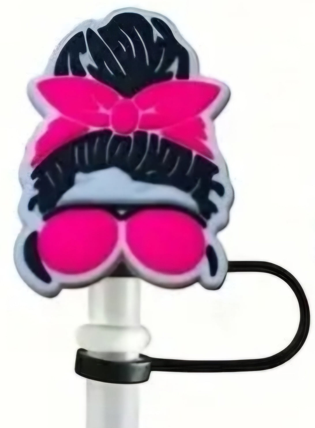 Messy Bun - Straw Topper