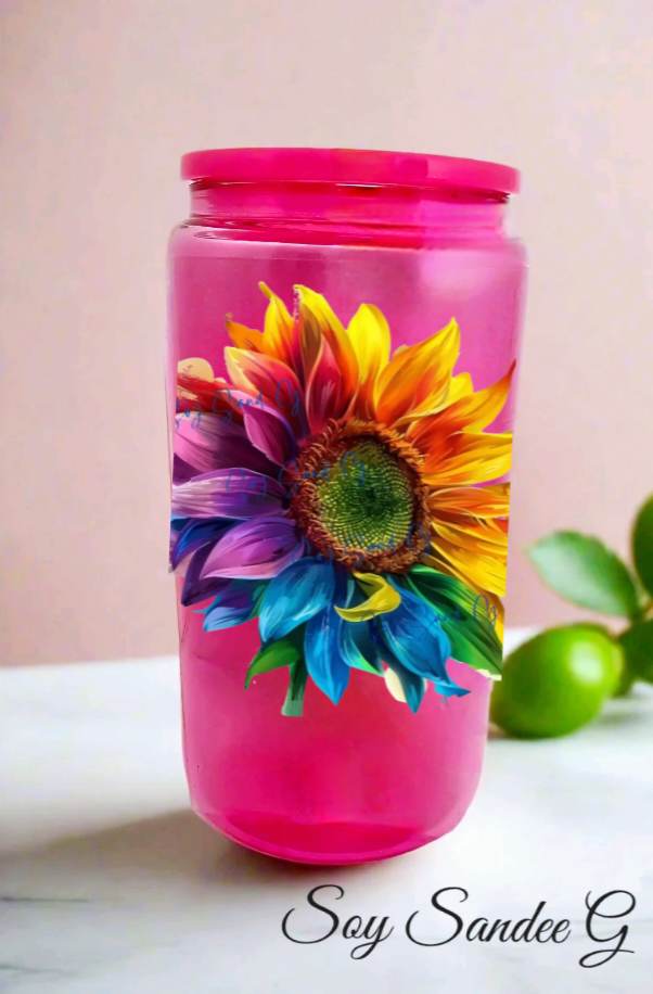 Colorful Sunflower - UVDTF Decal for cups/hard surfaces sticker