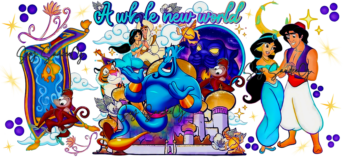 A Whole New World #2 - UVDTF wrap for cups/hard surfaces sticker