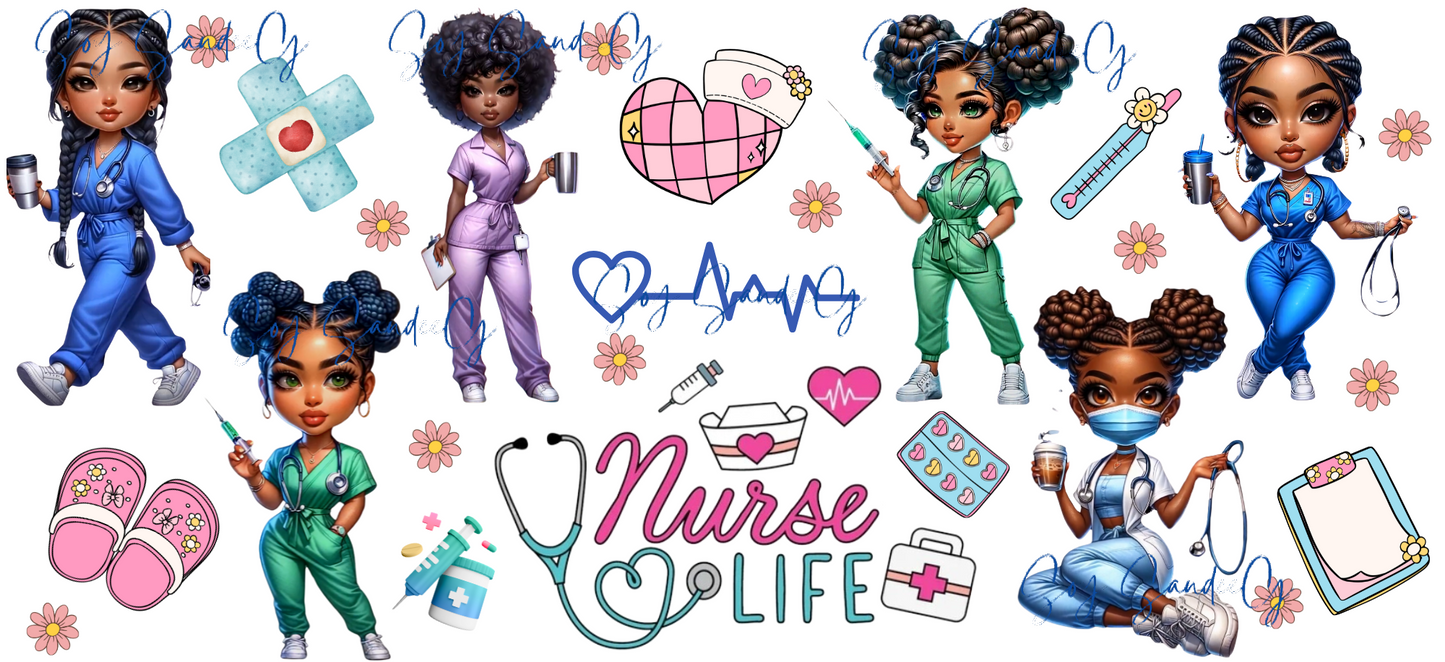 Pretty Nurse Life - UVDTF Wrap for cups/hard surfaces sticker