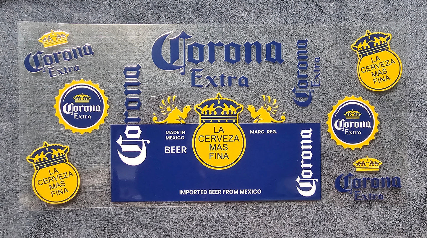 Corona - UVDTF Wrap for cups/hard surfaces sticker