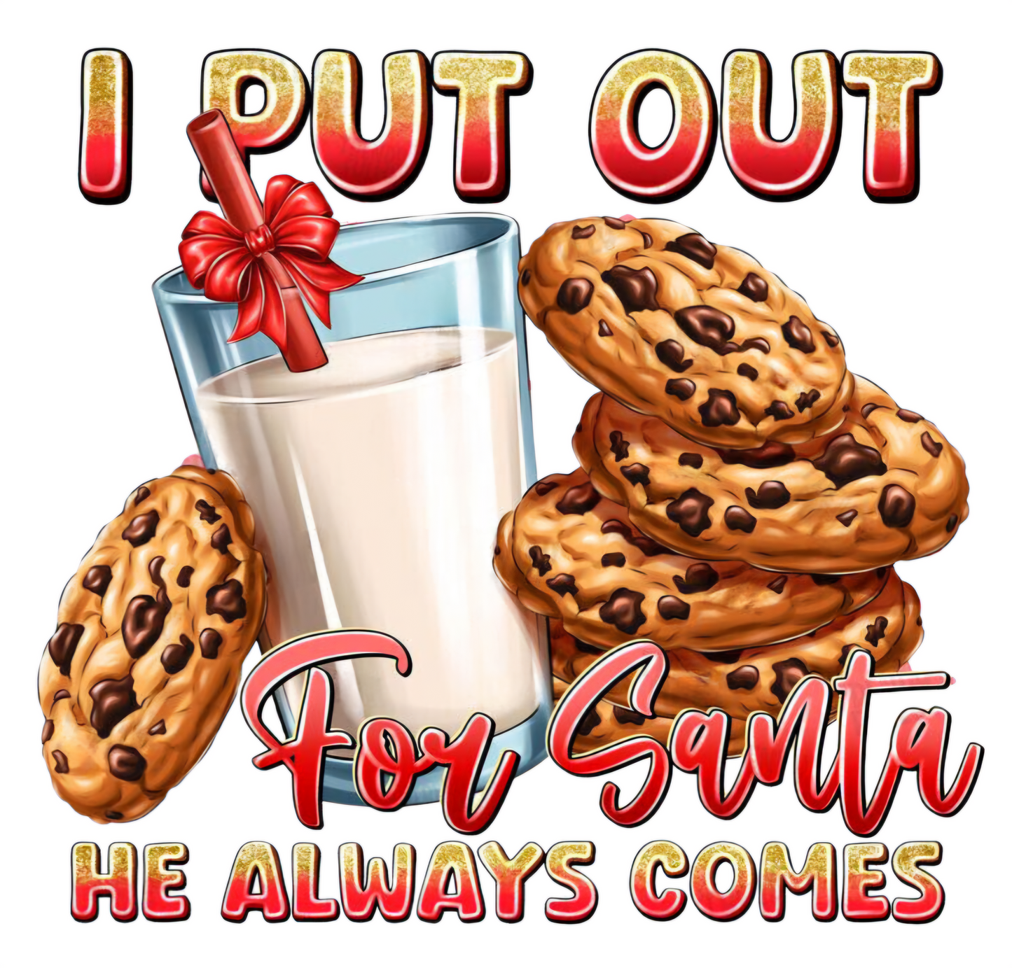 I Put Out For Santa - UVDTF Decal for cups/plates/hard surfaces sticker