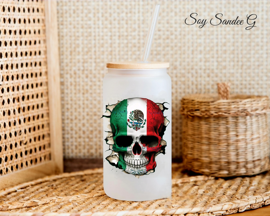 Mexican Skull - UVDTF Decal for cups/hard surfaces sticker
