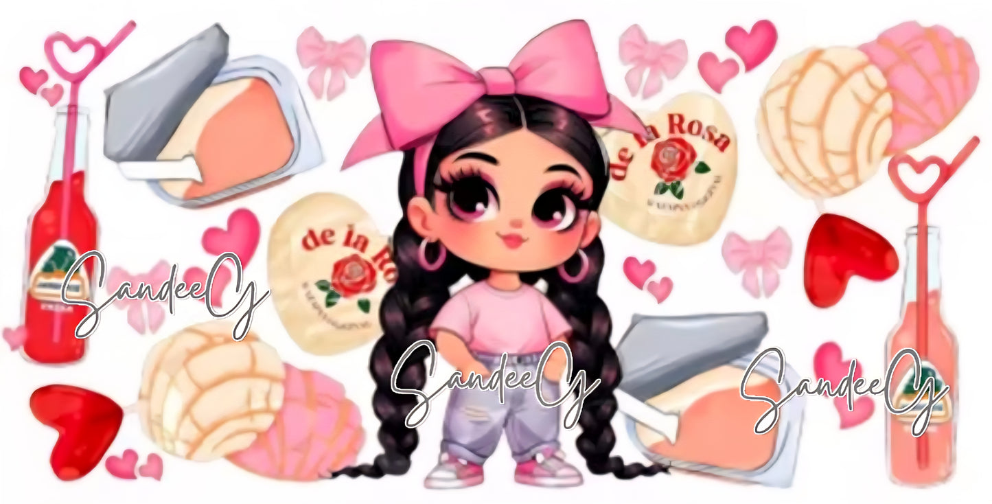 Strawberry Soda Girl - UVDTF Wrap for cups/hard surfaces sticker