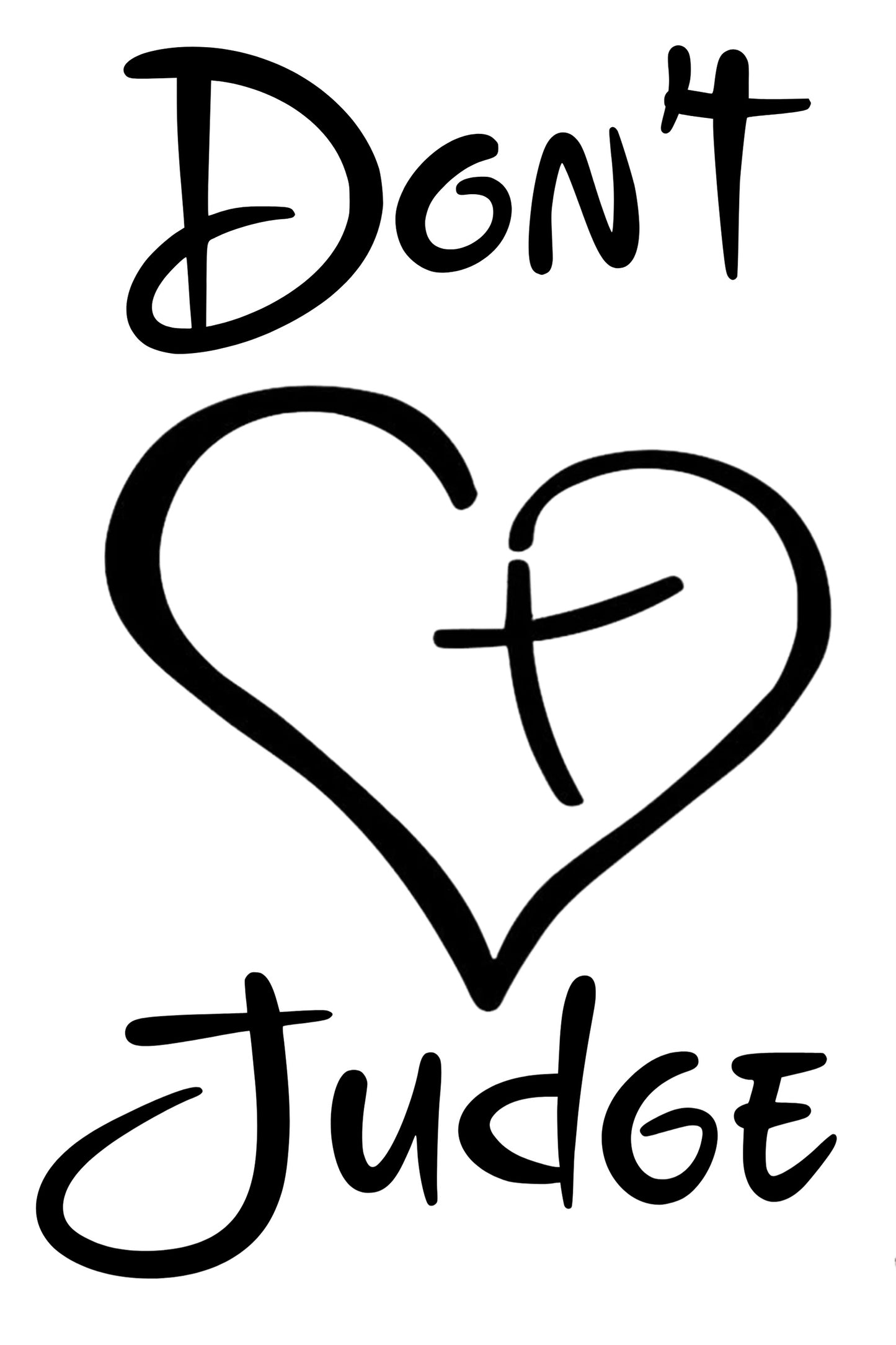 Calcomanía UVDTF No juzgues