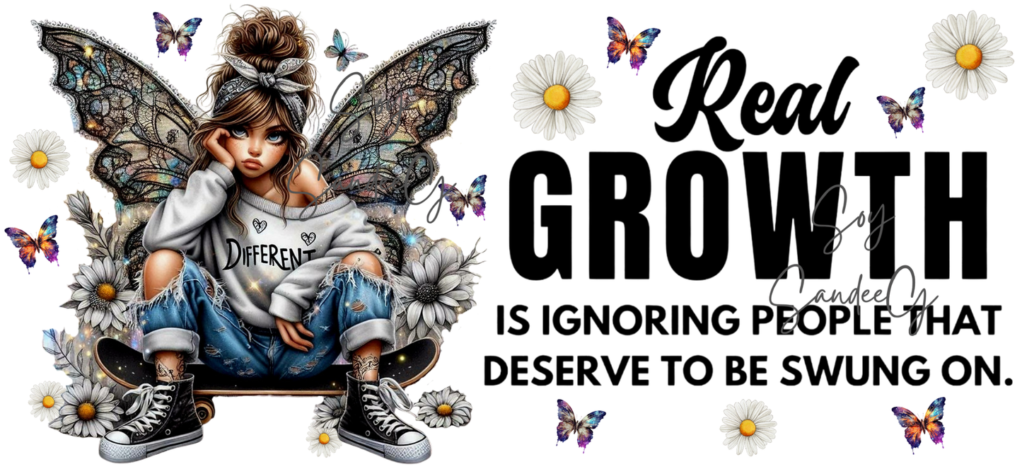 Real Growth - UVDTF Wrap for cups/hard surfaces sticker