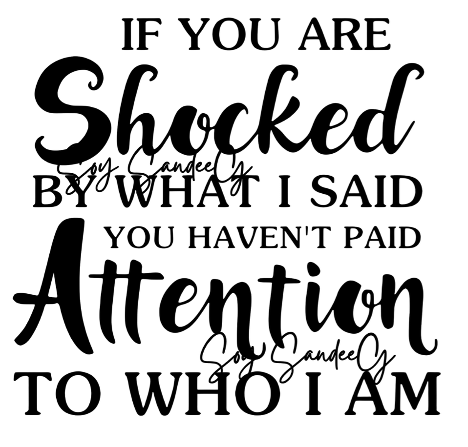 If You Are Shocked - UVDTF Decal for cups/hard surfaces sticker